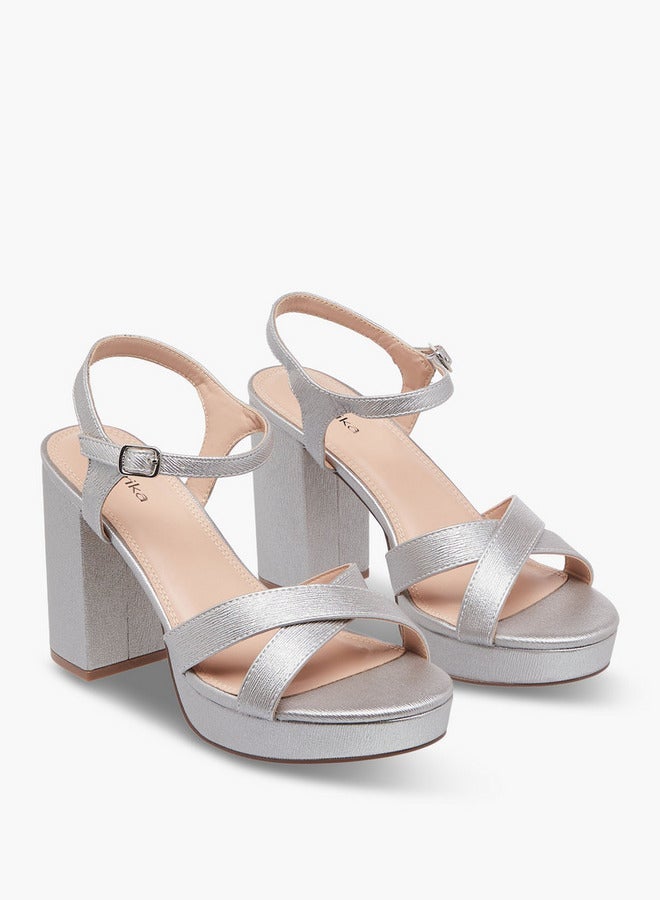 بابريكا صنادل بكعب عريض للنساء تشكيلة رمضان - Image 3